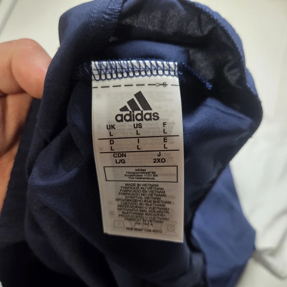 Delaware Blue Hens Adidas Stadium 1/4 Zip Men's Large SS Woven Team Navy‎ Blue